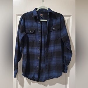 Dickies blue flannel relaxed fit men’s small
